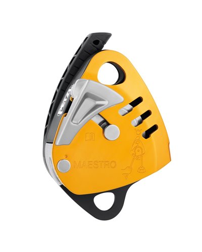 Petzl Maestro S Discensore - Corde 10 a 11.5 mm, Giallo