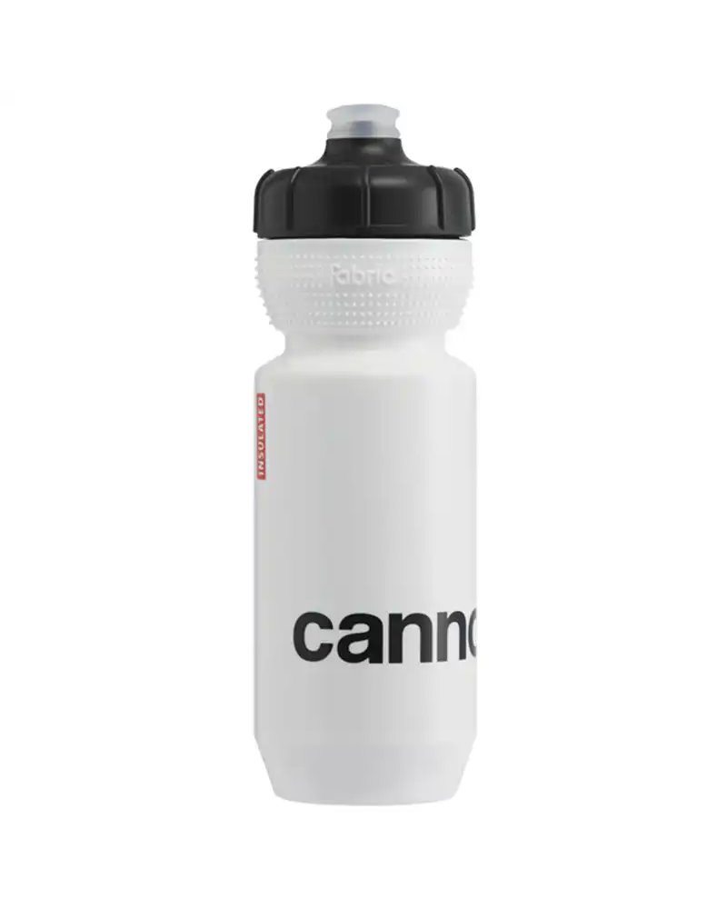 Cannondale Logo Gripper Insulated Borraccia 650ml, Bianco/Nero