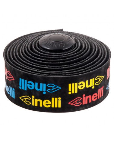 Cinelli Velvet Logo Handlebar Tape, Multicolor