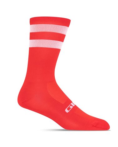 Giro Comp High Rise Cycling Socks, Bright Red