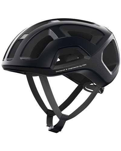Poc Ventral Lite Casco Strada, Uranium Black/Hydrogen White Matt