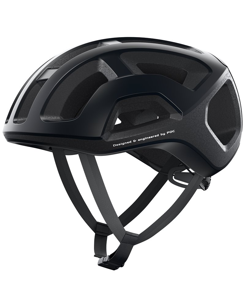 Poc Ventral Lite Road Cycling Helmet, Uranium Black/Hydrogen White Matt