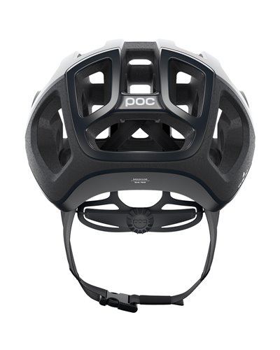 Poc Ventral Lite Road Cycling Helmet, Uranium Black/Hydrogen White Matt