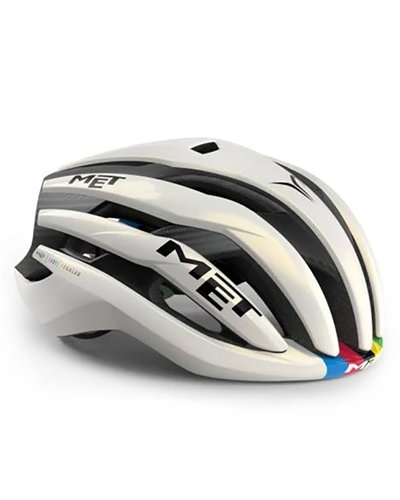 Met Trenta 3K Carbon MIPS Road Cycling Helmet UCI World Cup Rainbow LTD