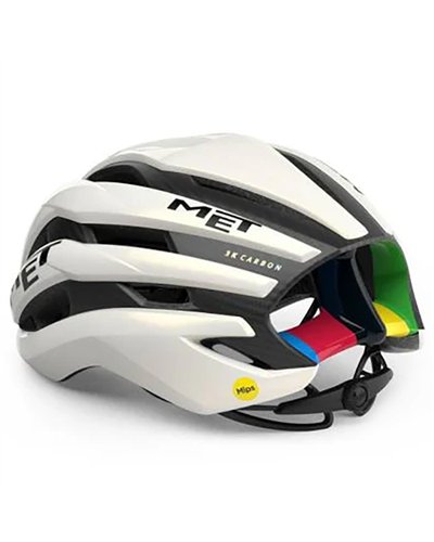 Met Trenta 3K Carbon MIPS Road Cycling Helmet UCI World Cup Rainbow LTD