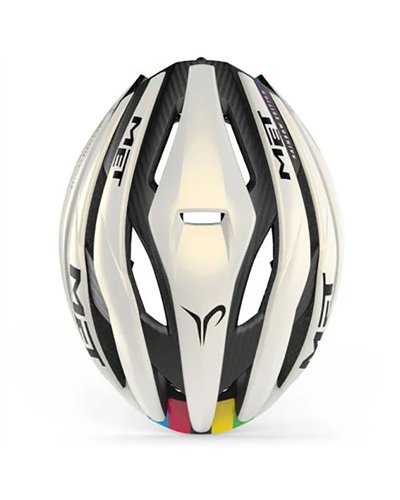 Met Trenta 3K Carbon MIPS Road Cycling Helmet UCI World Cup Rainbow LTD