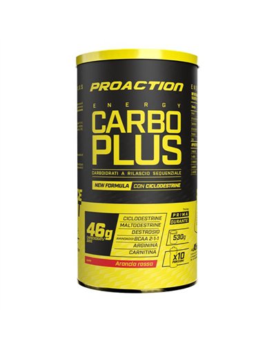 ProAction Energy Carbo Plus Pro Red Orange Flavour, 530gr jar