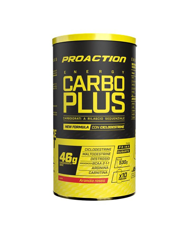 ProAction Energy Carbo Plus Pro Red Orange Flavour, 530gr jar