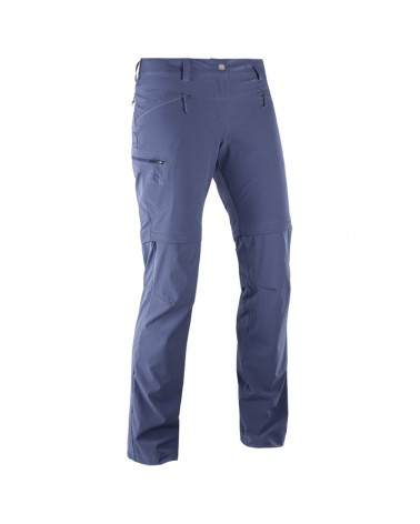 Salomon Wayfarer Zip Pant W Pantaloni Donna Taglia 38, Crown Blue