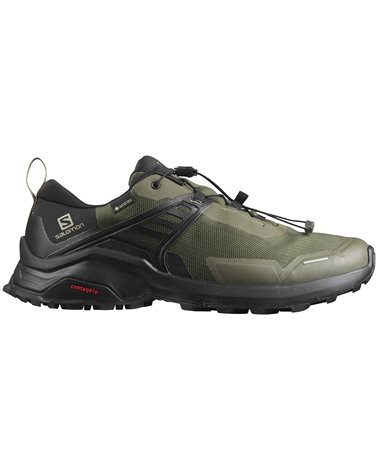Salomon X Raise GTX Gore-Tex zapatos de trekking para hombre, negro / negro / fantasma