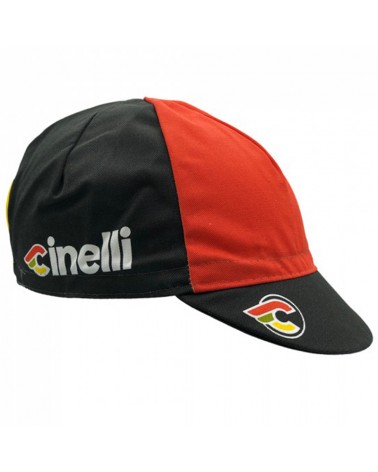 Cinelli Italo 79 Cycling Cap, Black (One Size Fits All)