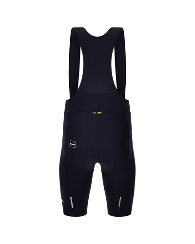 Santini Mondo UCI World Champion Men's Cycling Bib Shorts - GITevo Seatpad, Black