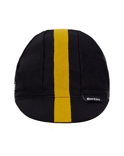 Santini Pirelli Cappellino in Cotone, Nero (Taglia Unica)