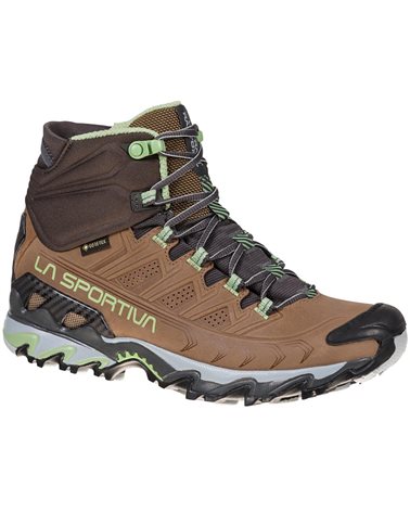 La Sportiva Ultra Raptor II MID Leather GTX Gore-Tex Women's Speed Hiking Shoes, Taupe/Sage
