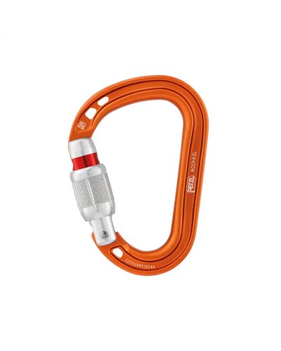 Petzl Rocha Screw-Lock Moschettone, Arancio