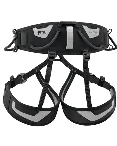 Petzl Falcon Mountain Imbracatura Taglia 2, Nero/Grigio