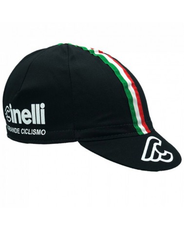 Cinelli Il Grande Ciclismo Cycling Cap, Black Ita (One Size Fits All)