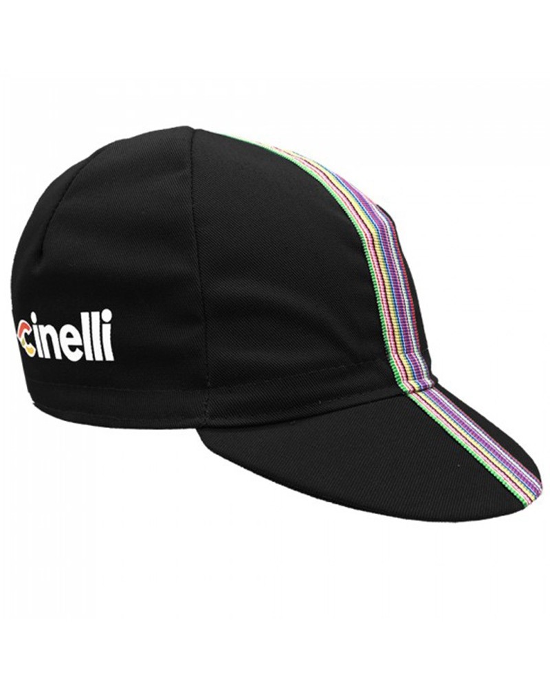 Cinelli Ciao Cycling Cap, Black (One Size Fits All)