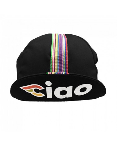Cinelli Ciao Cycling Cap, Black (One Size Fits All)