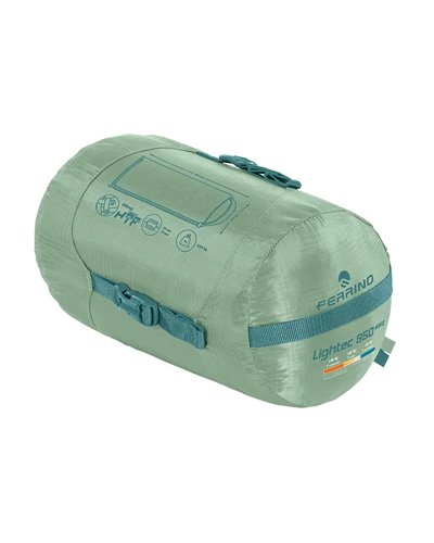 Ferrino Lightec SSQ 950 Sleeping Bag - Right, Green