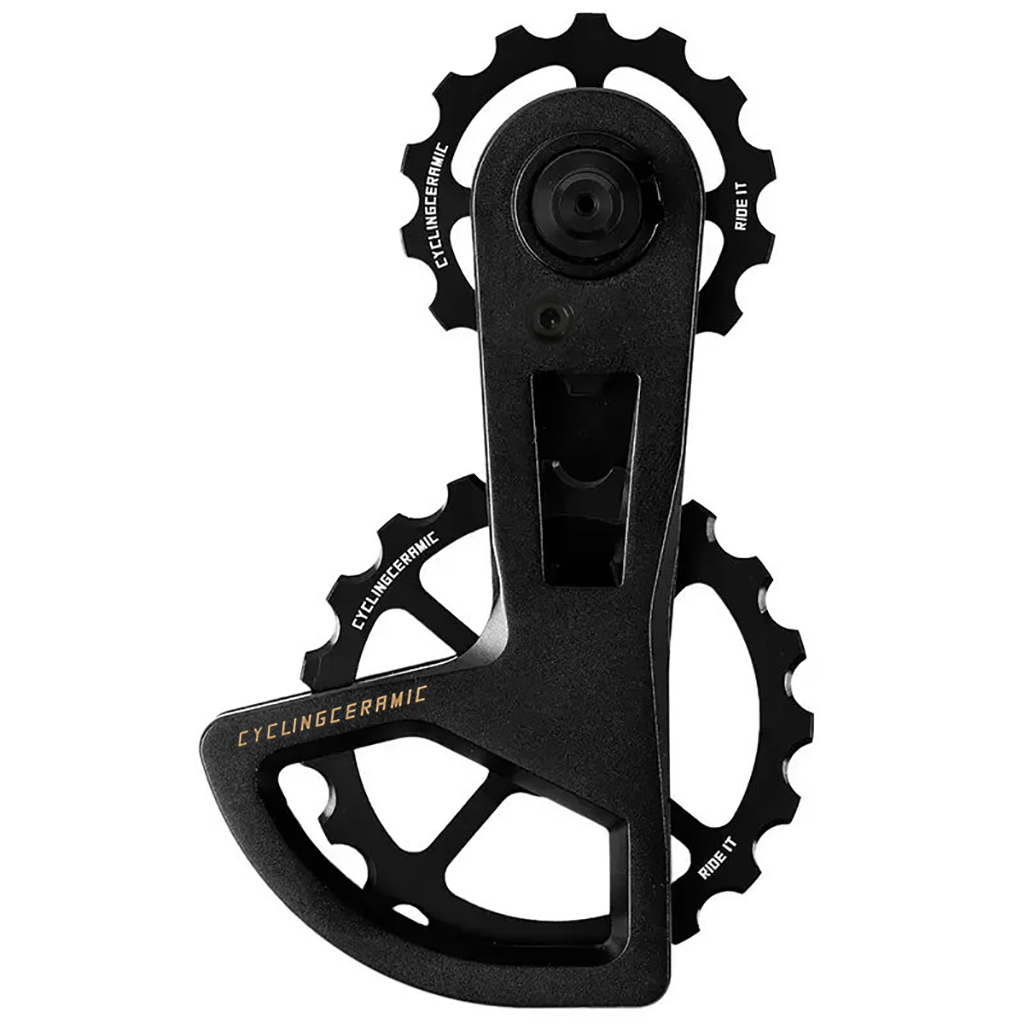 CyclingCeramic Gabbia Cambio Pulegge Oversize Race 11/12v Shimano Ultegra/Dura-Ace, Nero