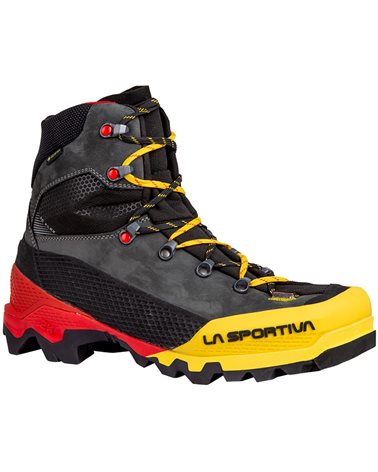 La Sportiva Aequilibrium LT GTX Gore-Tex Men's Mountaineering Boots, Black/Yellow