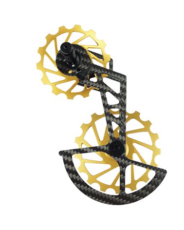 Nova Ride Rear Derailleur Cage OSPW Oversized Pulley Wheel Systems Shimano R89 Ultegra/Dura-Ace 11s, Gold