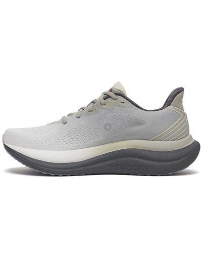 Saucony Triumph 22 Men's Running Shoes, White/Citron