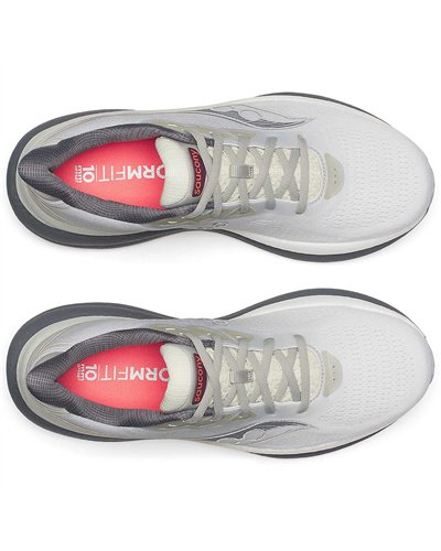 Saucony Triumph 22 Men's Running Shoes, White/Citron