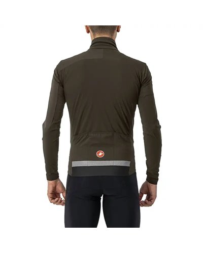 Castelli Beta RoS Polartec/NeoShell Giacca Antipioggia/Antivento Uomo, Military Green/Green Tea