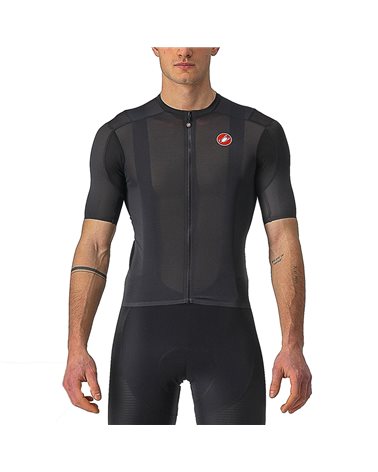 Castelli Superleggera 2 Men's Short Sleeve Cycling Jersey, Light Black