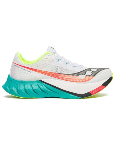 Saucony Endorphin Pro 4 Scarpe Running Uomo, White/Mutant