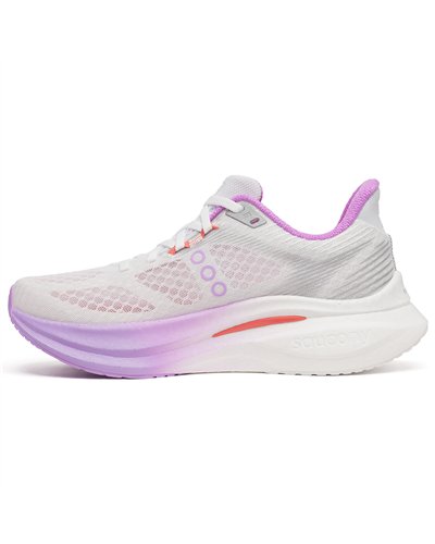 Saucony Endorphin Speed 5 Women's Running Shoes, White/Crocus
