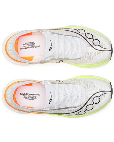 Saucony Endorphin Elite 2 Men's Running Shoes, White/Vo2