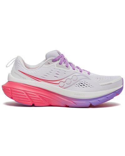 Saucony Guide 18 Scarpe Running Donna, White/Crocus