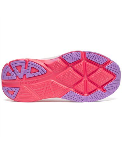 Saucony Guide 18 Women's Running Shoes, White/Crocus