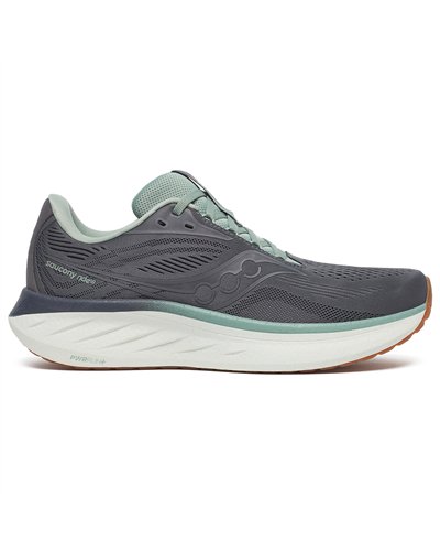 Saucony Ride 18 Scarpe Running Uomo, Carbon/Iceberg