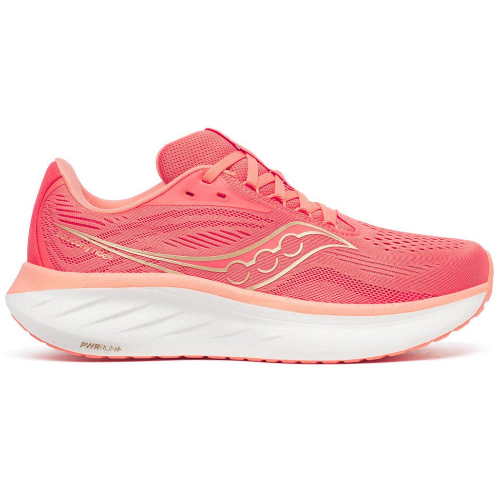 Saucony Ride 18 Women's Running Shoes, Coral/Salmon