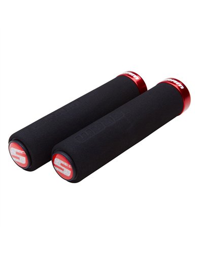 Sram Manopole Locking Spugna (Coppia) Nero/Rosso