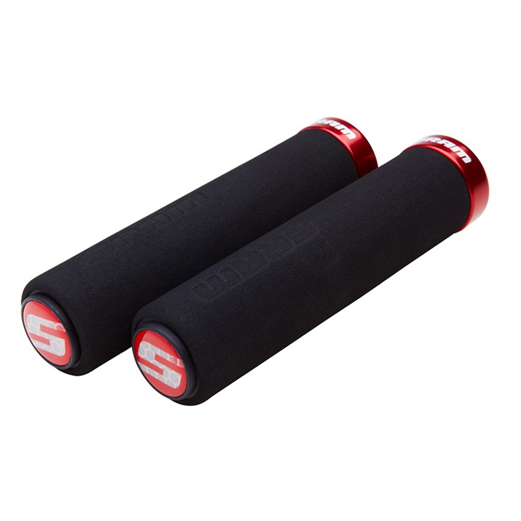 Sram Manopole Locking Spugna (Coppia) Nero/Rosso
