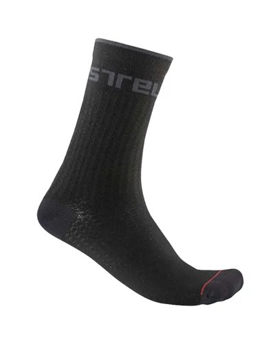 Castelli Distanza 20 Calze Ciclismo, Nero