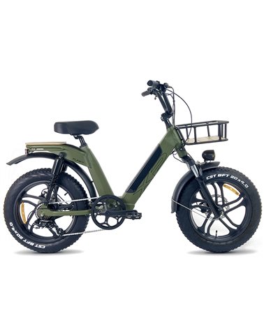 XP Bikes Funky e-Bike Fat 20" 7v Freni a Disco 624Wh, Verde