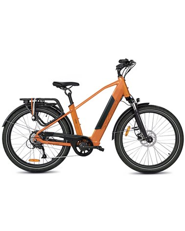 XP Bikes I-D9.1S Sportive e-Bike 27.5" 9v Freni a Disco 624Wh, Arancio