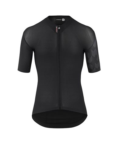 Assos Equipe S9 Targa Men's Short Sleeve Full Zip Cycling Jersey, Black