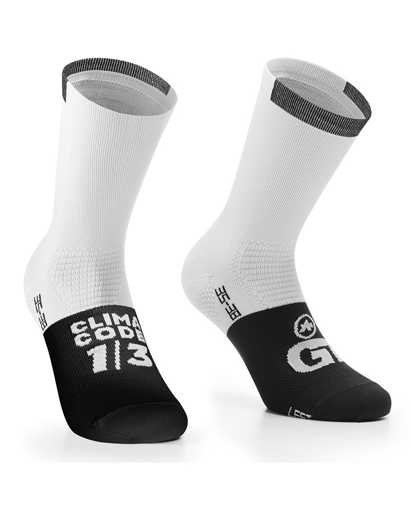Assos GT C2 Cycling Socks, Holy White