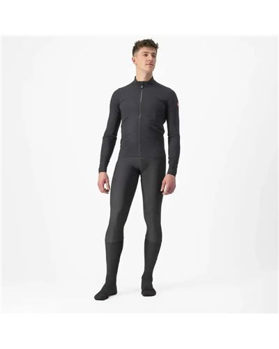 Castelli Flight Air Men's Long Sleeve Cycling Jersey Full Zip, Black