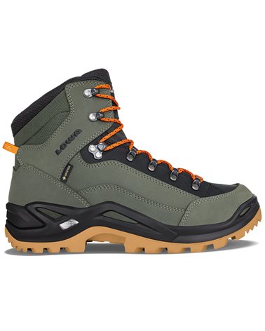 Lowa Renegade MID GTX Gore-Tex Men's All Terrain Classic Boots, Forest/Orange