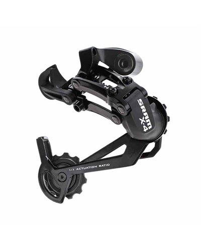 Sram Cambio X-4 Gabbia Lunga 7-8-9 V Nero