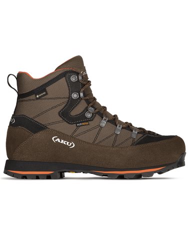 Aku Trekker Lite III Wide GTX Gore-Tex Men's Trekking Boots, Brown/Orange