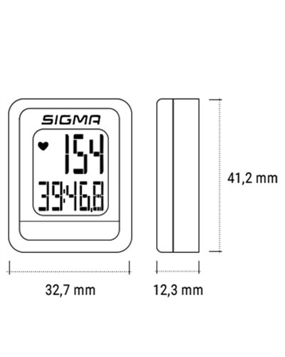 Sigma iD.go Sport Watch with HR Functions, Black